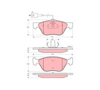 TRW GDB1362 Kit pastiglie freni