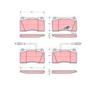 Pastiglie freno GDB1363 TRW per ALFA ROMEO SPIDER 166 159 159 Sportwagon BRERA