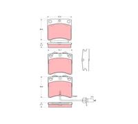 Pastiglie freno GDB1368 TRW per VW TRANSPORTER T4 Autobus TRANSPORTER T4 Furgone