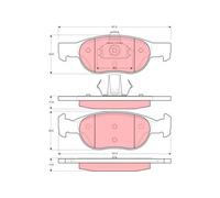 Pastiglie freno GDB1382 TRW per FIAT PUNTO PUNTO Furgone/hatchback