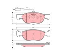 TRW GDB1387 Kit pastiglie freni