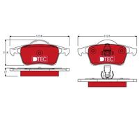 Pastiglie freno GDB1389DTE TRW per VOLVO V70 I S80 I XC70 I Cross Country V70 II