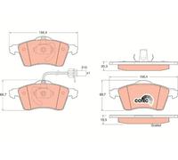 Pastiglie freno GDB1391 TRW per VW TRANSPORTER T4 Autobus TRANSPORTER T4 Furgone
