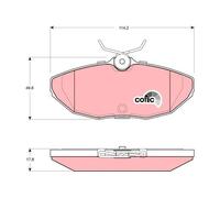 Pastiglie freno GDB1398 TRW per JAGUAR LINCOLN DAIMLER