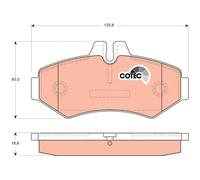 Set di pastiglie freno TRW GDB1399, posteriore