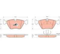 TRW Set di pastiglie freno GDB1404 - Anteriore