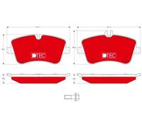 TRW Set di pastiglie freno GDB1413DTE - Anteriore per Mercedes-Benz Classe C (W203), SLK, CLK