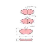 Set di pastiglie freno TRW GDB1423, anteriore