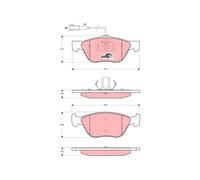 Pastiglie freno GDB1427 TRW per ALFA ROMEO SPIDER GTV 156