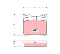 Set di pastiglie freno TRW GDB1432, posteriore