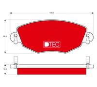 TRW GDB1434DTE Kit pastiglie freni