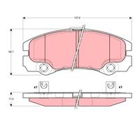 TRW Kit pastiglie freni GDB1436 - anteriore, freno a disco per Opel Frontera B