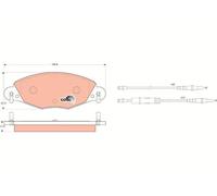 Trw GDB1449 Kit Pastiglie Freno a Disco