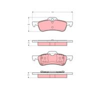 Pastiglie freno GDB1477 TRW per MINI MINI MINI Cabriolet
