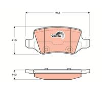 Set di pastiglie freno TRW GDB1481, posteriore