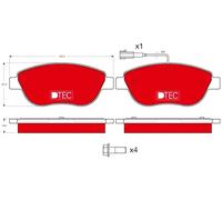 Pastiglie freno GDB1483DTE TRW per FIAT LANCIA ABARTH