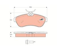 TRW Kit pastiglie freno, Freno a disco GDB1496 Compatibile con: CITROËN C2, C3 I, C3 Pluriel