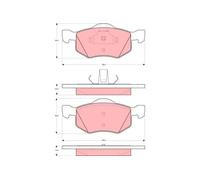 Pastiglie freno GDB1497 TRW per MAZDA FORD FORD USA