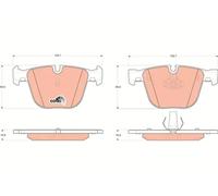 Pastiglie freno GDB1502 TRW per BMW ROLLS-ROYCE BENTLEY