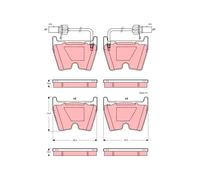 TRW Pastiglie freno GDB1507 – Set anteriore per freno a disco