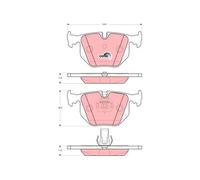 Set di pastiglie freno TRW GDB1527, posteriore