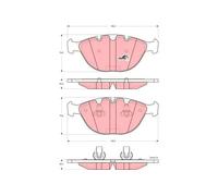 TRW Set di pastiglie freno GDB1529 anteriore per BMW X5