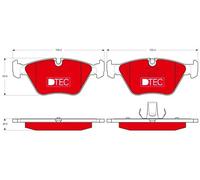 TRW GDB1531DTE Kit pastiglie freno, Freno a disco per BMW,MG