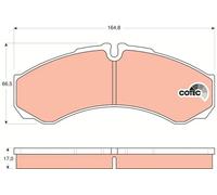 Kit pastiglie freno, Freno a disco WRP10394 per IVECO