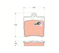 Set di pastiglie freno TRW GDB1545, posteriore