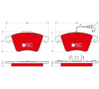 TRW Kit pastiglie freni GDB1556DTE freno a disco per VW Multivan T5 Transporter T5 Autobus