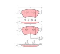 TRW Kit pastiglie freni GDB1598 anteriore per Audi A8 D2