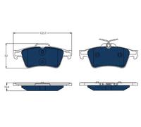 Kit pastiglie freno, Freno a disco TRW GDB1621BTE per CITROEN DS5 1.6 2012-2015