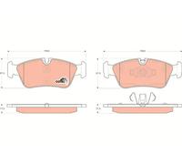 Pastiglie freno GDB1625 TRW per BMW 3 1 1 Cabriolet 1 Coupé