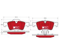 TRW GDB1643DTE Kit pastiglie freni