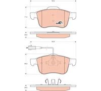 TRW Pastiglie freno GDB1647 – Set anteriore