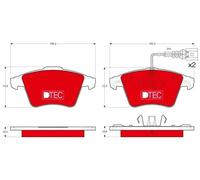 Pastiglie freno GDB1651DTE TRW per VW TOUAREG
