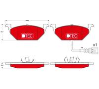 Set di pastiglie freno TRW GDB1658DTE, anteriore