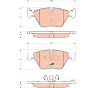 KIT PASTIGLIE FRENO ANT TRW BMW 1 130 i 195KW 06>11 GDB1662