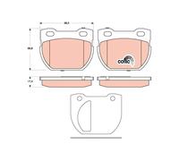 Set di pastiglie freno TRW GDB1666, posteriore