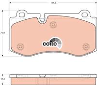TRW Set di pastiglie freno GDB1667 anteriore per Mercedes-Benz SL, Classe S Coupé