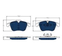 Pastiglie freno GDB1683BTE TRW per VOLVO V60 I