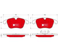 Set di pastiglie freno TRW GDB1683DTE, anteriore