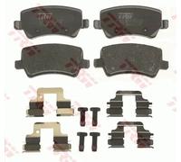 Kit pastiglie freno, Freno a disco WRP10776 per FORD LAND ROVER VOLVO