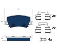 Pastiglie freno GDB1685BTE TRW per VOLVO V60 I