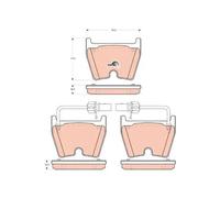 Set di pastiglie freno TRW GDB1688, anteriore