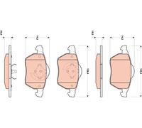 TRW GDB1717 Kit pastiglie freni