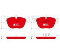 TRW GDB1726DTE Kit pastiglie freno, Freno a disco per BMW