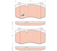 Set di pastiglie freno TRW GDB1733, anteriore
