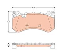 Pastiglie freno GDB1734 TRW per MERCEDES-BENZ VOLVO