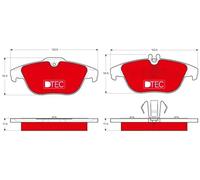 TRW GDB1738DTE Kit pastiglie freni